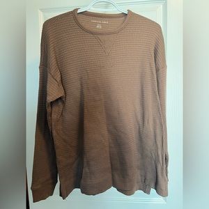 American Eagle Waffle Knit Long-Sleeve